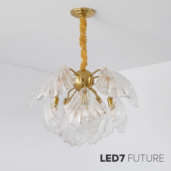 Ritz - Clear Shell Chandelier V2